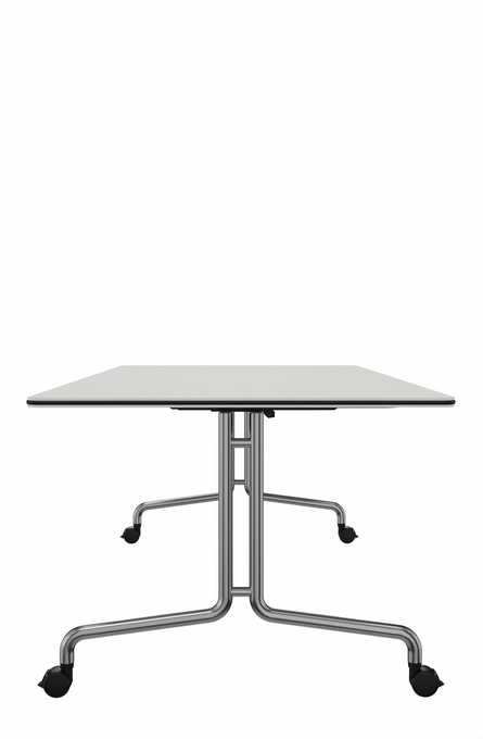 1018N - Table pliante, rectangulaire,
tube d'acier rond,
Dim: 1800x1000x740 mm
( L x I x H)