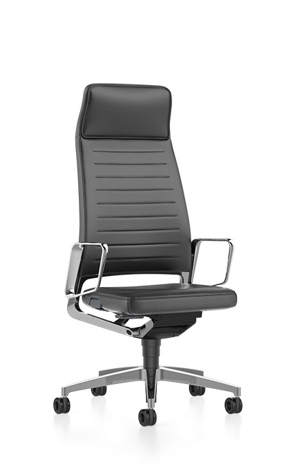 32V2 - Høj kontorstol med
integreret nakkestøtte
polstret sæde og ryg