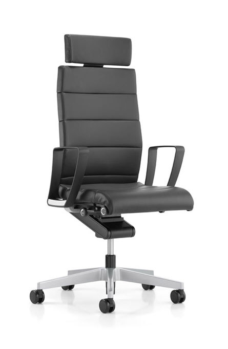 3C22 - Swivel armchair, high
with Body-Float synchro mechanism 
and weight adjustment, 
headrest