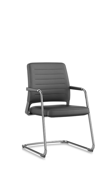 56V0 - Seduta cantilever, bassa, 
sedile e schienale
imbottiti