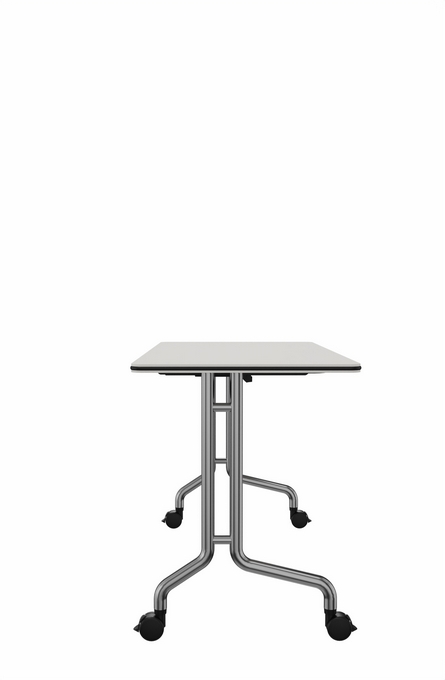 6012N - Table pliante, rectangulaire,
tube d'acier rond,
Dim: 1200x600x740 mm
( L x I x H)