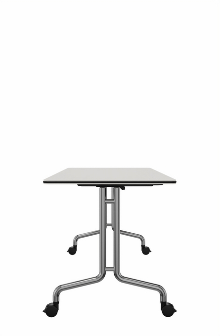 7014N - Rektangulært klapbord,
rund stålrørsstel,
1400 x 700 x 740 mm
( L x B x H )