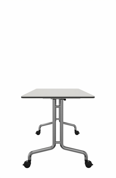 7016N - Folding table,
rectangular, round tube, 
Dim: 1600x700x740 mm
(L x W x H)