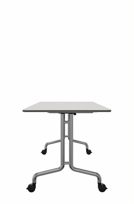 7515N - Rektangulært klapbord,
rund stålrørsstel,
1500 x 750 x 740 mm
( L x B x H )