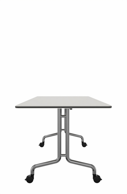 8018N - Rektangulært klapbord,
rund stålrørsstel,
1800 x 800 x 740 mm
( L x B x H )