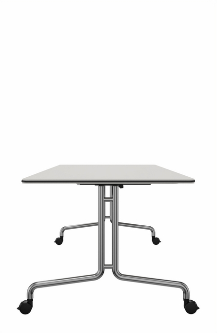 9018N - Rektangulært klapbord,
rund stålrørsstel,
1800 x 900 x 740 mm
( L x B x H )