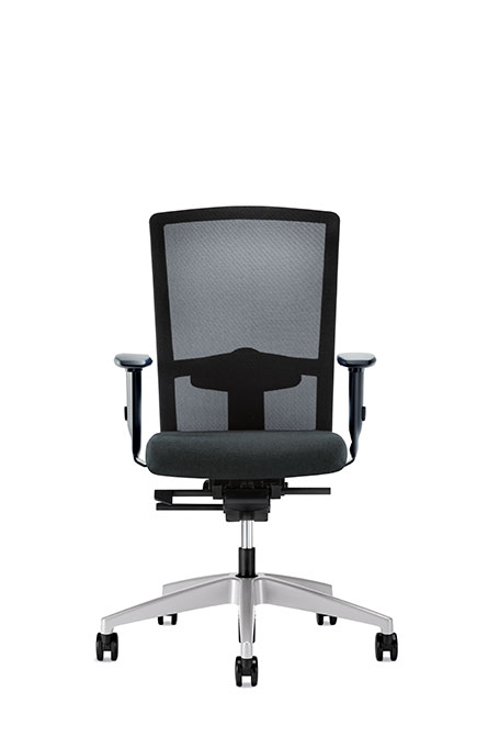 172G - Seduta ufficio girevole,  
schienale medio in rete, 
regolabile in altezza, sedile imbottito,
syncromeccanismo, regolazione del peso
(braccioli opzionali)