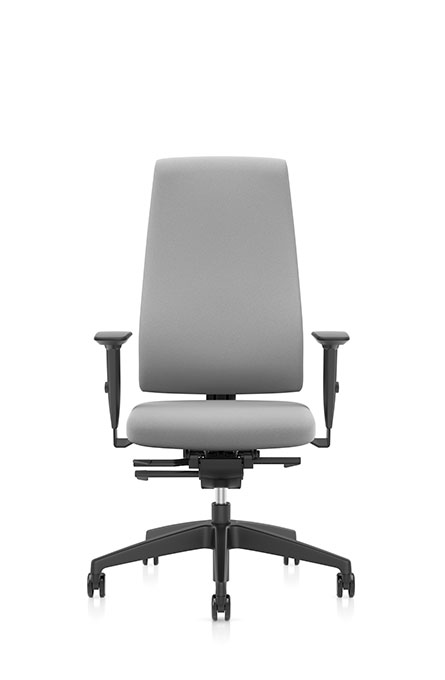 302G - Høj kontorstol 
med vægtregulering 
indstilling af sæde 
højdeinstilling af ryg
Ryg højde 645 mm
Synkron mekanisme 
