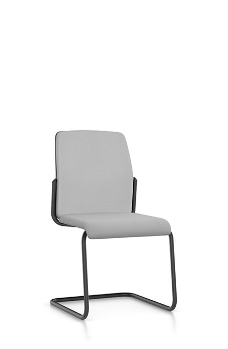5S10 - Seduta cantilever, 
sedile e schienale imbottito ¹