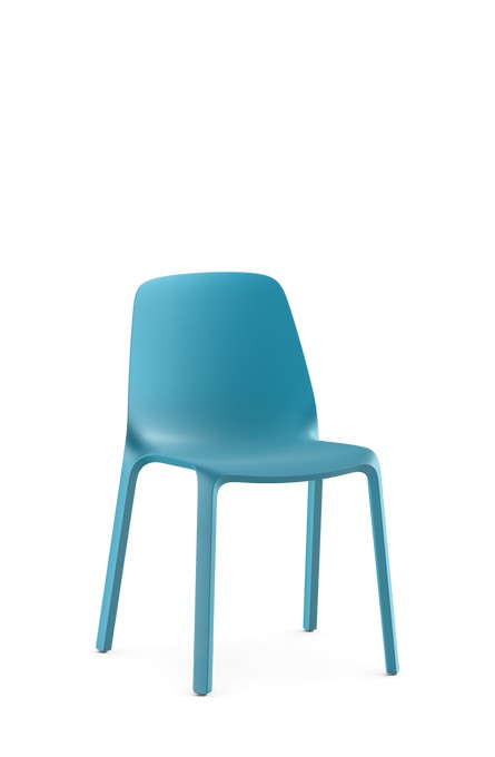 MO100 - Plastic chair, four legs,
not upholstered,
all-purpose glides
stacking height: 5 pieces