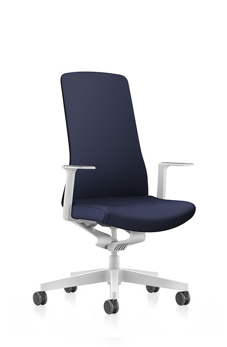 Delivery Interstuhl Axos 170A leather and chrome office swivel computer chair 