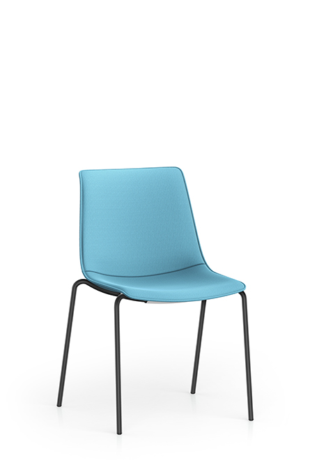 SU114 - 4 pieds,
chaises empilables: par 5
(Sièges avec accoudoirs anneaux non empilables)
