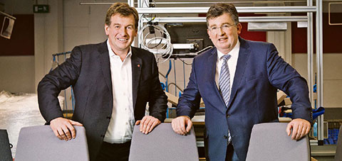 Joachim und Helmut Link, Geschäftsführer des Möbelherstellers Interstuhl